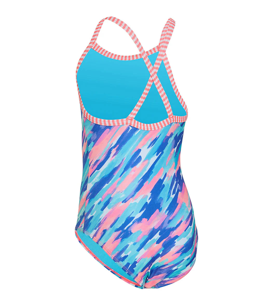 Dolfin Uglies Girls' Cloud Dancer Printed One Piece Swimsuit (Big Kid) - Image 3