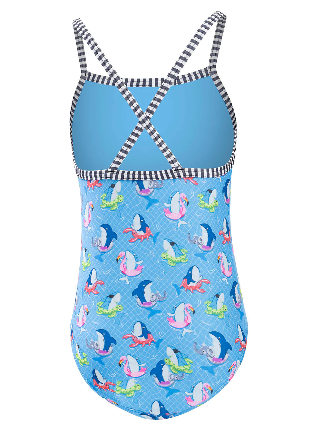 Dolfin Uglies Girls' Fin Floats Print One Piece Swimsuit (Big Kid) - Image 6