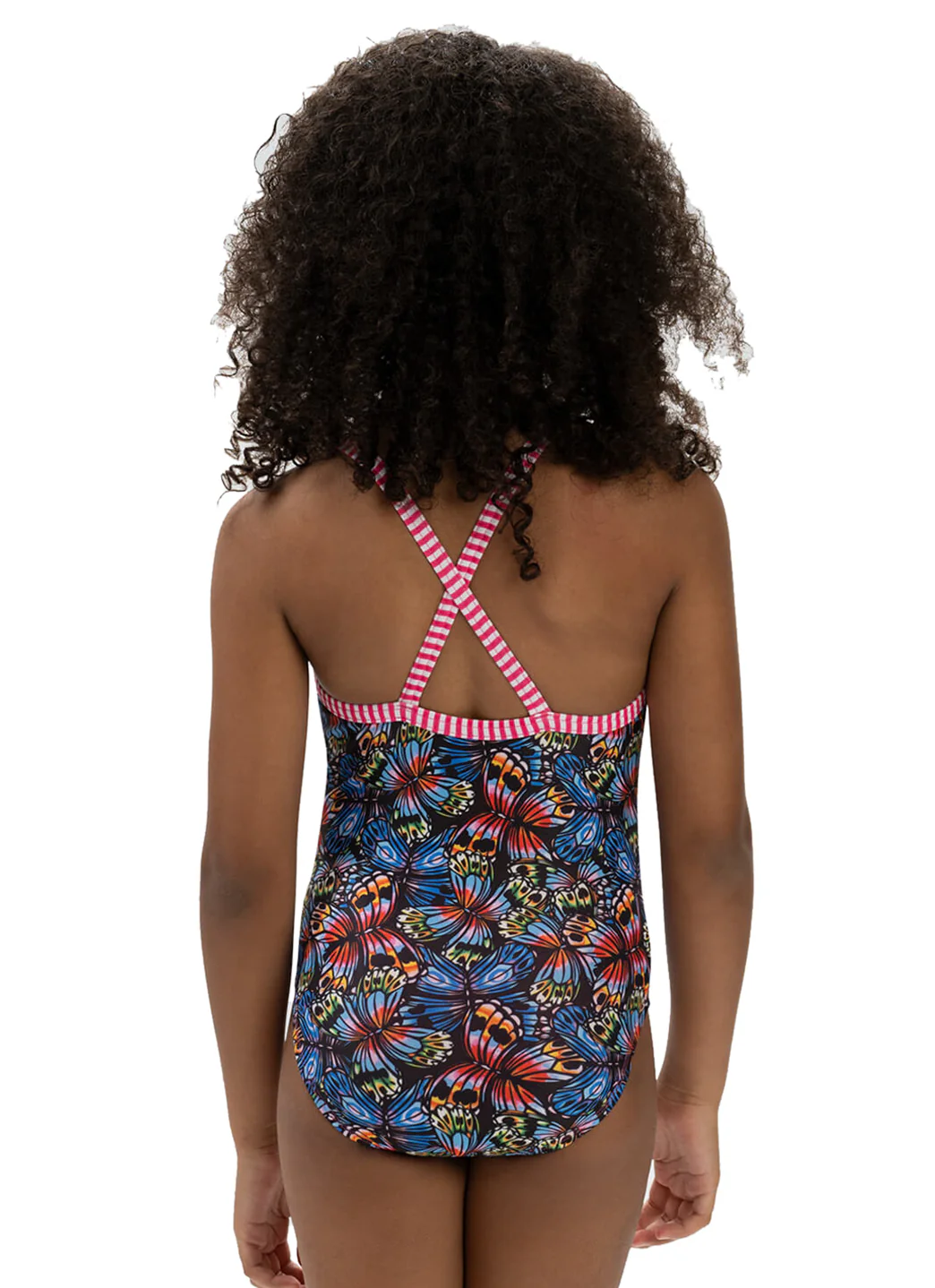 Dolfin Uglies Girls' Flutter By Print One Piece Swimsuit (Big Kid) - Image 4