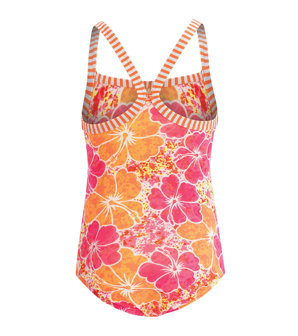 Dolfin Uglies Girls' Tropical Printed One Piece Swimsuit (Big Kid) - Image 2