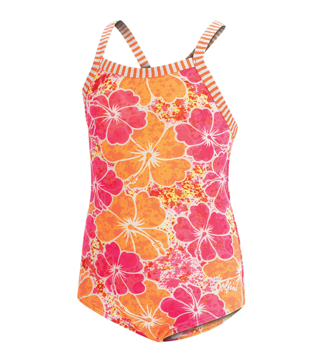 Dolfin Uglies Girls' Tropical Printed One Piece Swimsuit (Big Kid) - Image 5
