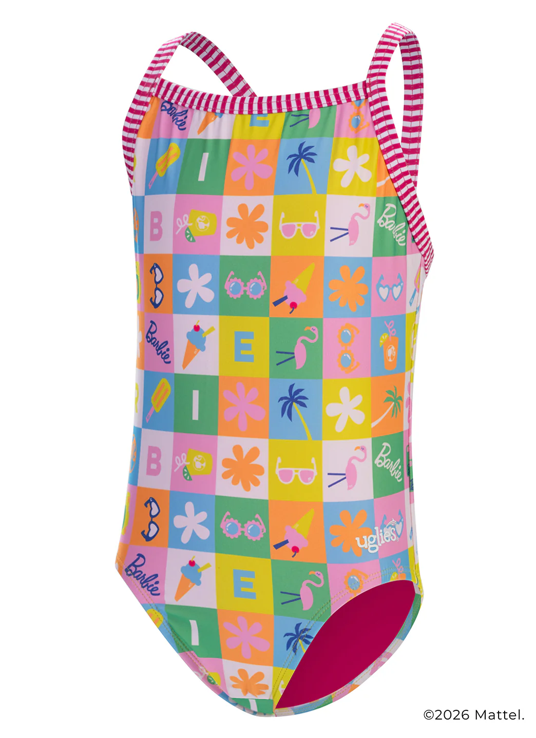 Dolfin Uglies X Barbie Youth Girls' Good Times One Piece Swimsuit (Big Kid) - Image 4