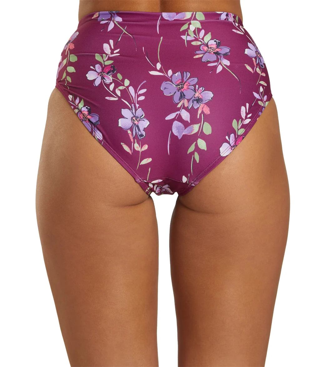 Dolfin Women's Aquashape Print High Waist Contemporary Bikini Bottom - Image 17