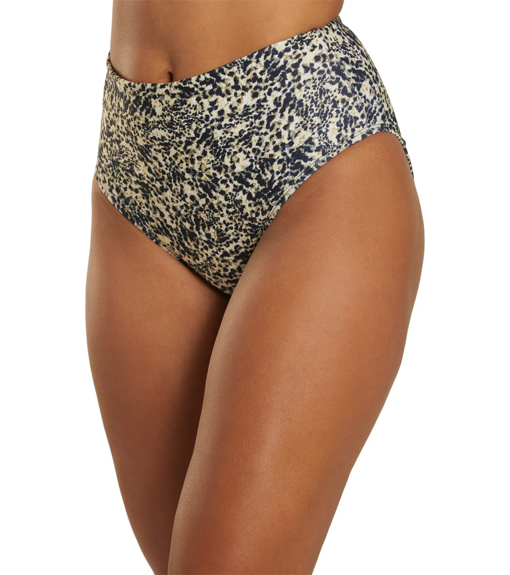 Dolfin Women's Aquashape Print High Waist Contemporary Bikini Bottom - Image 33
