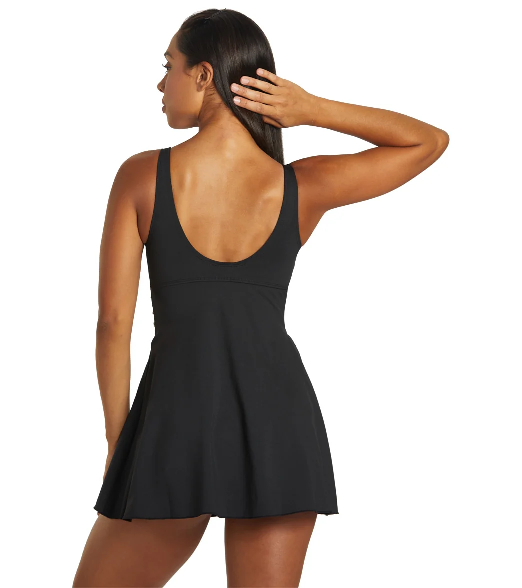 Dolfin Women's Aquashape Print V-Neck Wrap Swim Dress - Image 3