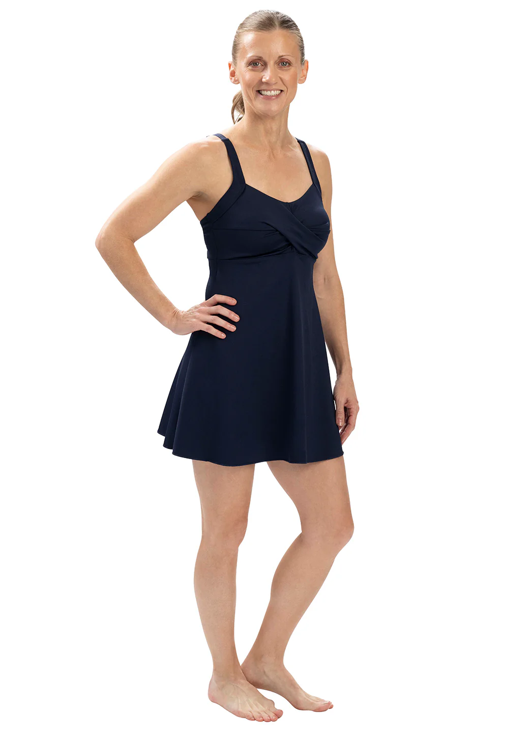 Dolfin Women's Aquashape Solid Deep Scoop Swim Dress - Image 6