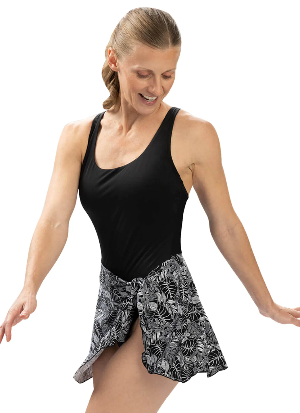 Dolfin Women's Aquashapre Printed Scoop Neck Swim Dress - Image 4
