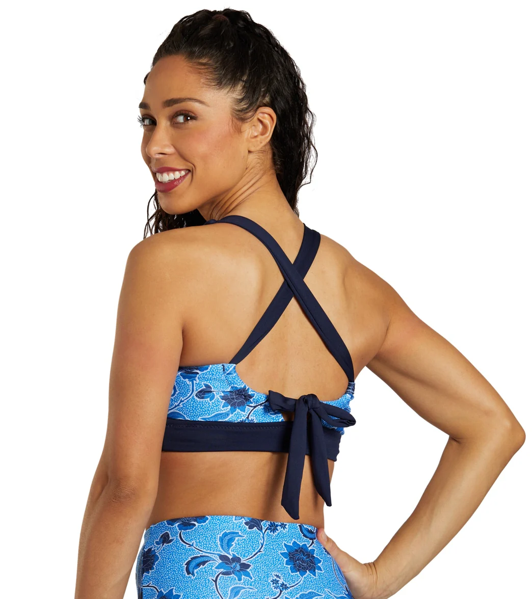 Dolfin Women's Printed V-Neck Bikini Top - Image 3