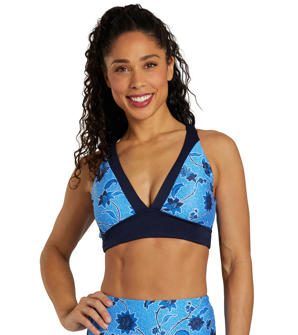 Dolfin Women's Printed V-Neck Bikini Top - Image 6