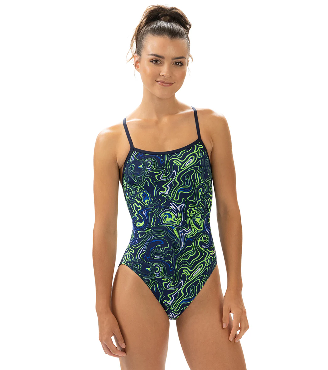 Dolfin Women's Reliance Forcefield V-Back One Piece Swimsuit - Image 35