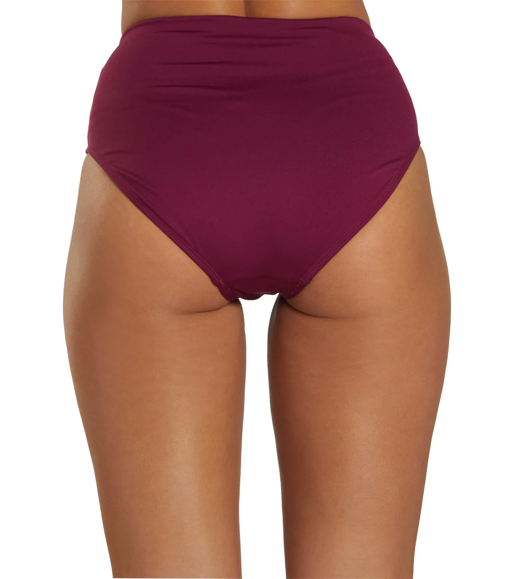 Dolfin Women's Solid High Waist Contemporary Bikini Bottom - Image 10
