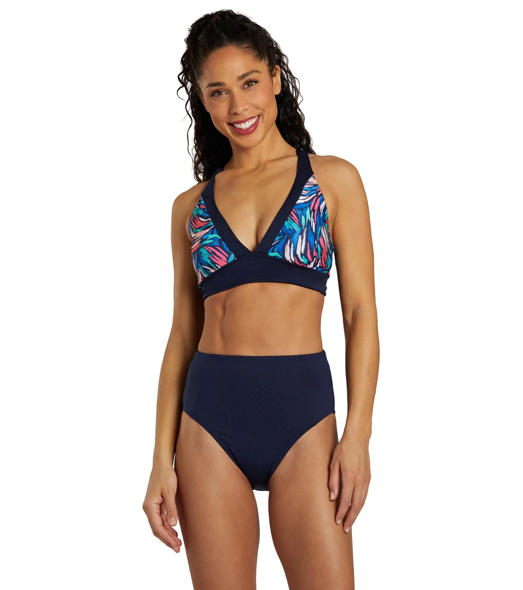 Dolfin Women's Solid High Waist Contemporary Bikini Bottom - Image 25