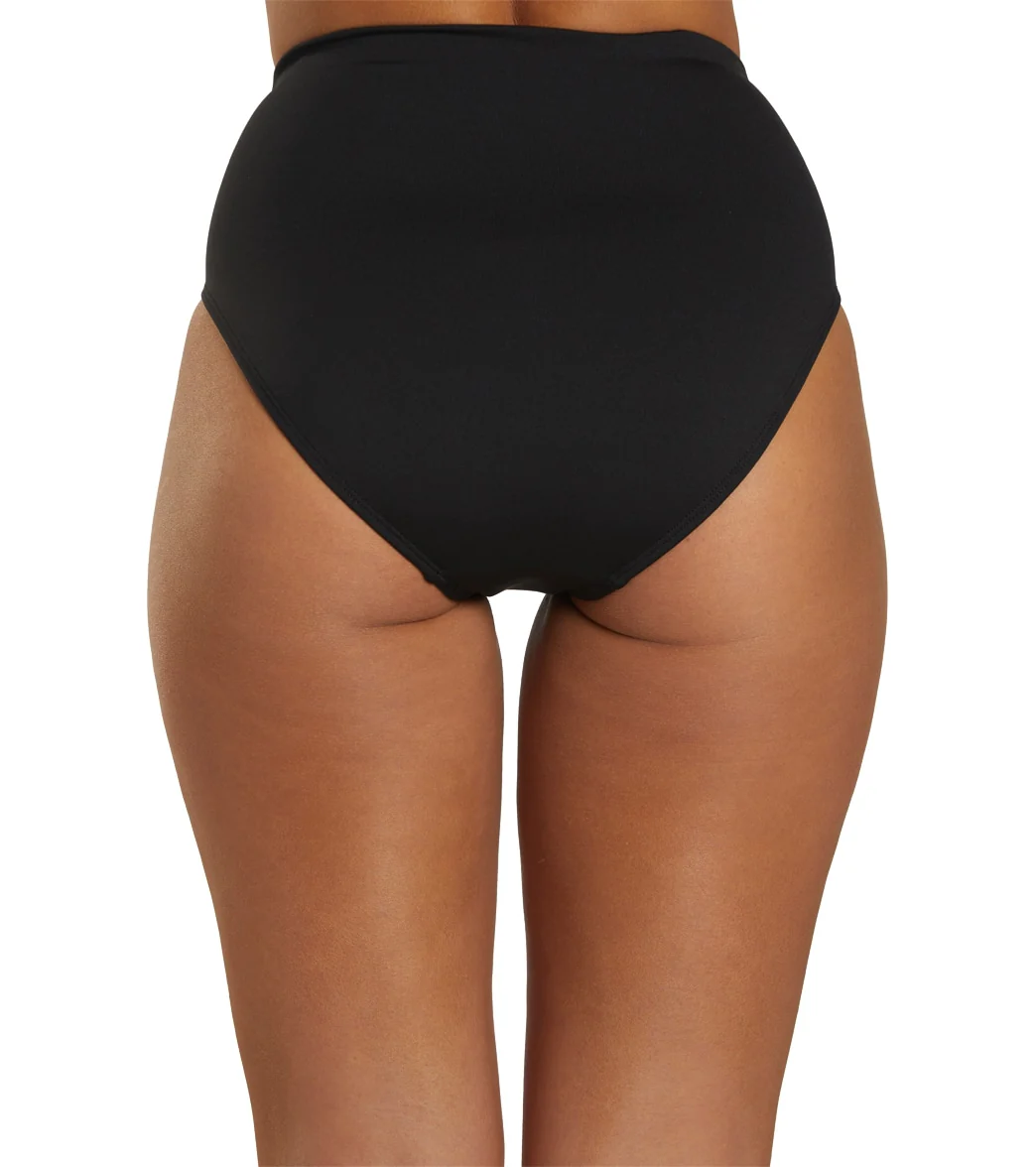 Dolfin Women's Solid High Waist Contemporary Bikini Bottom - Image 31