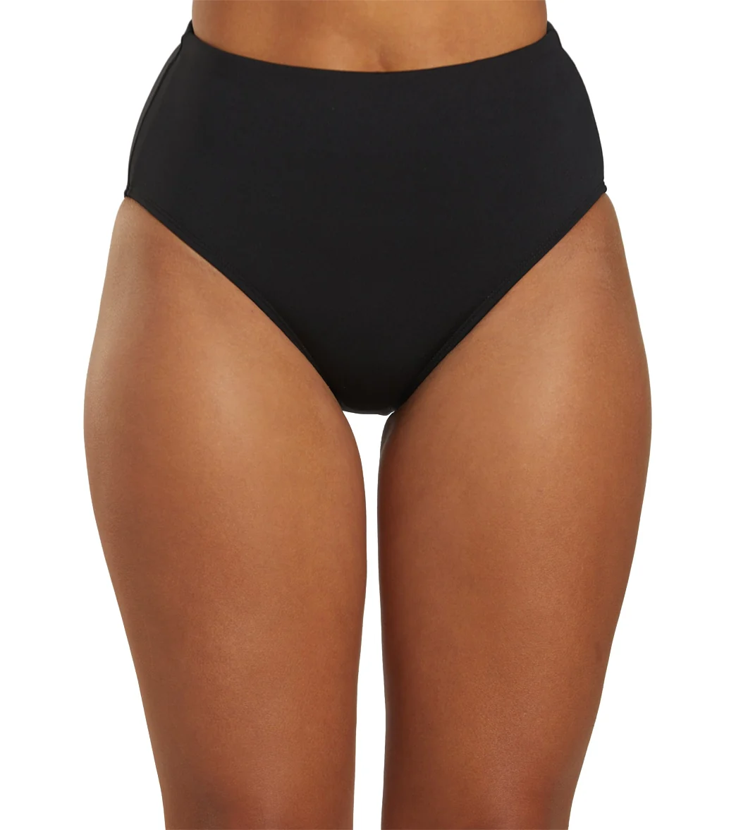 Dolfin Women's Solid High Waist Contemporary Bikini Bottom - Image 35