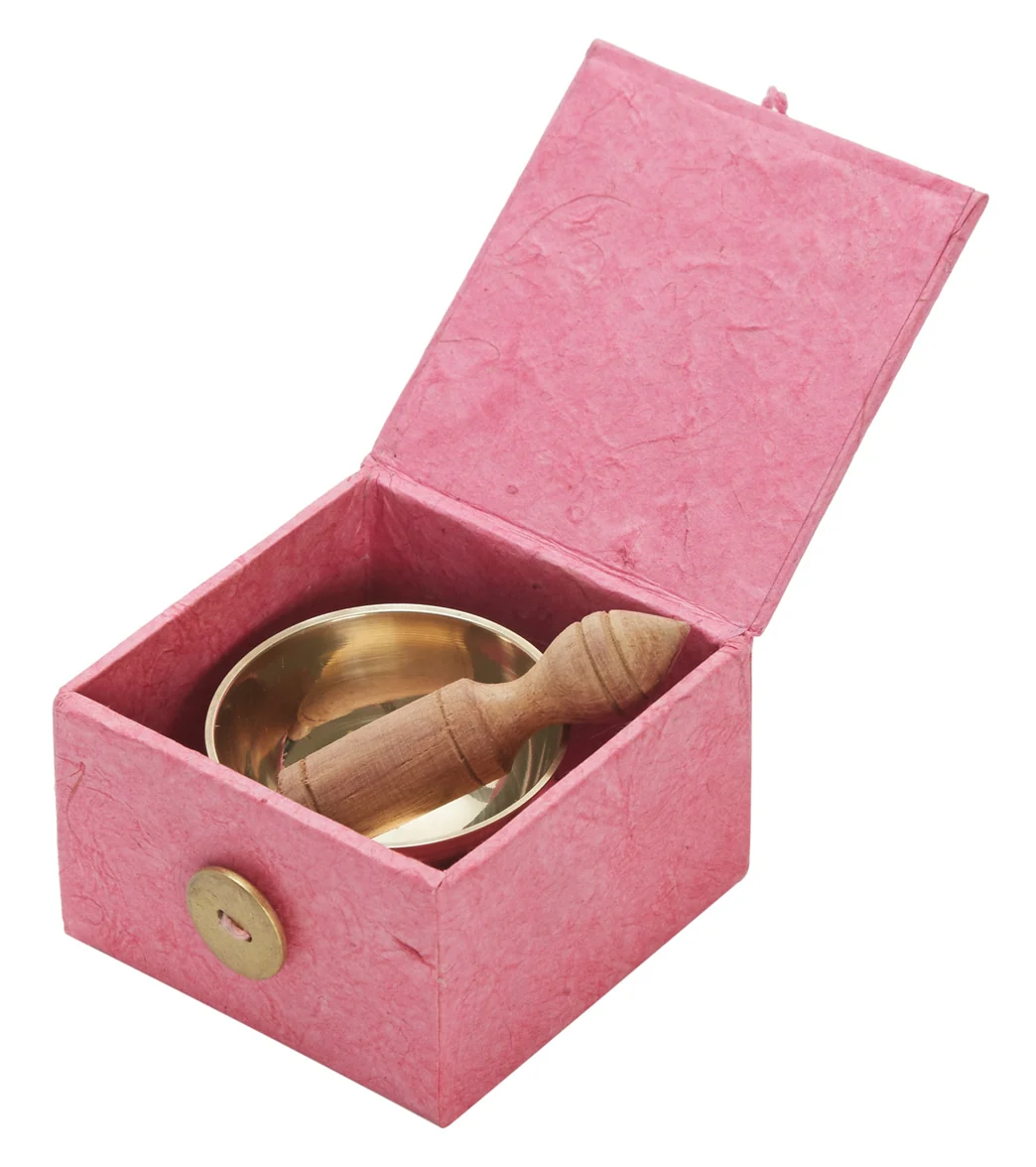 dZi Mini Meditation Bowl Box: 2" Lotus Mandala - Image 4