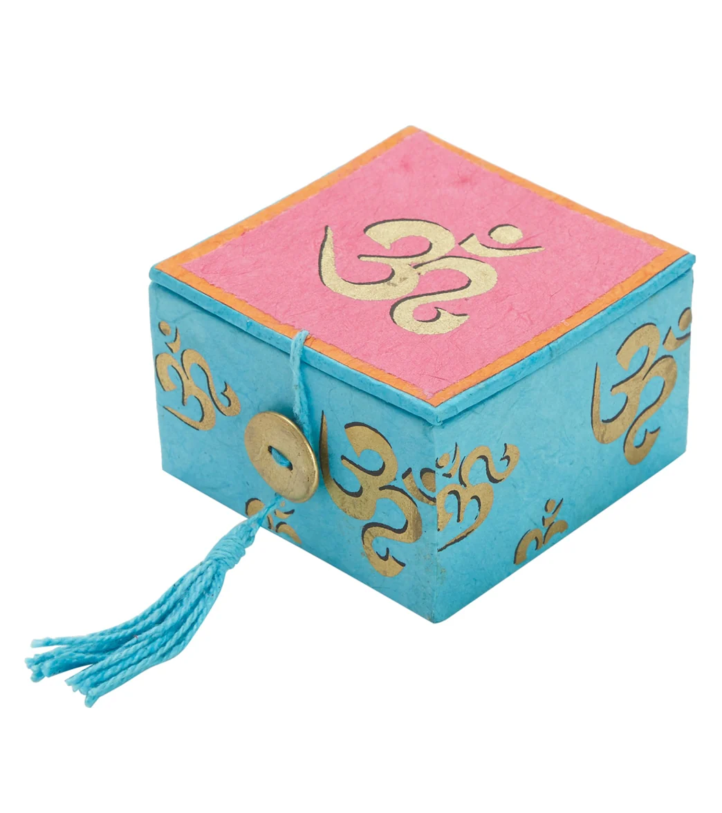 dZi Mini Meditation Bowl Box: 2" Om - Image 4