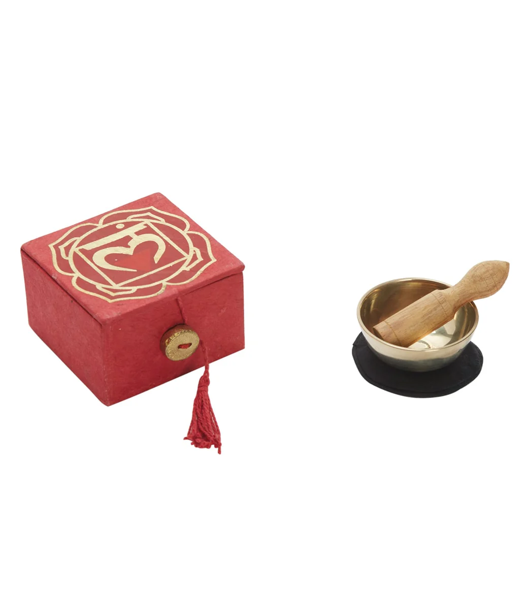 dZi Mini Meditation Bowl Box: 2" Root Chakra