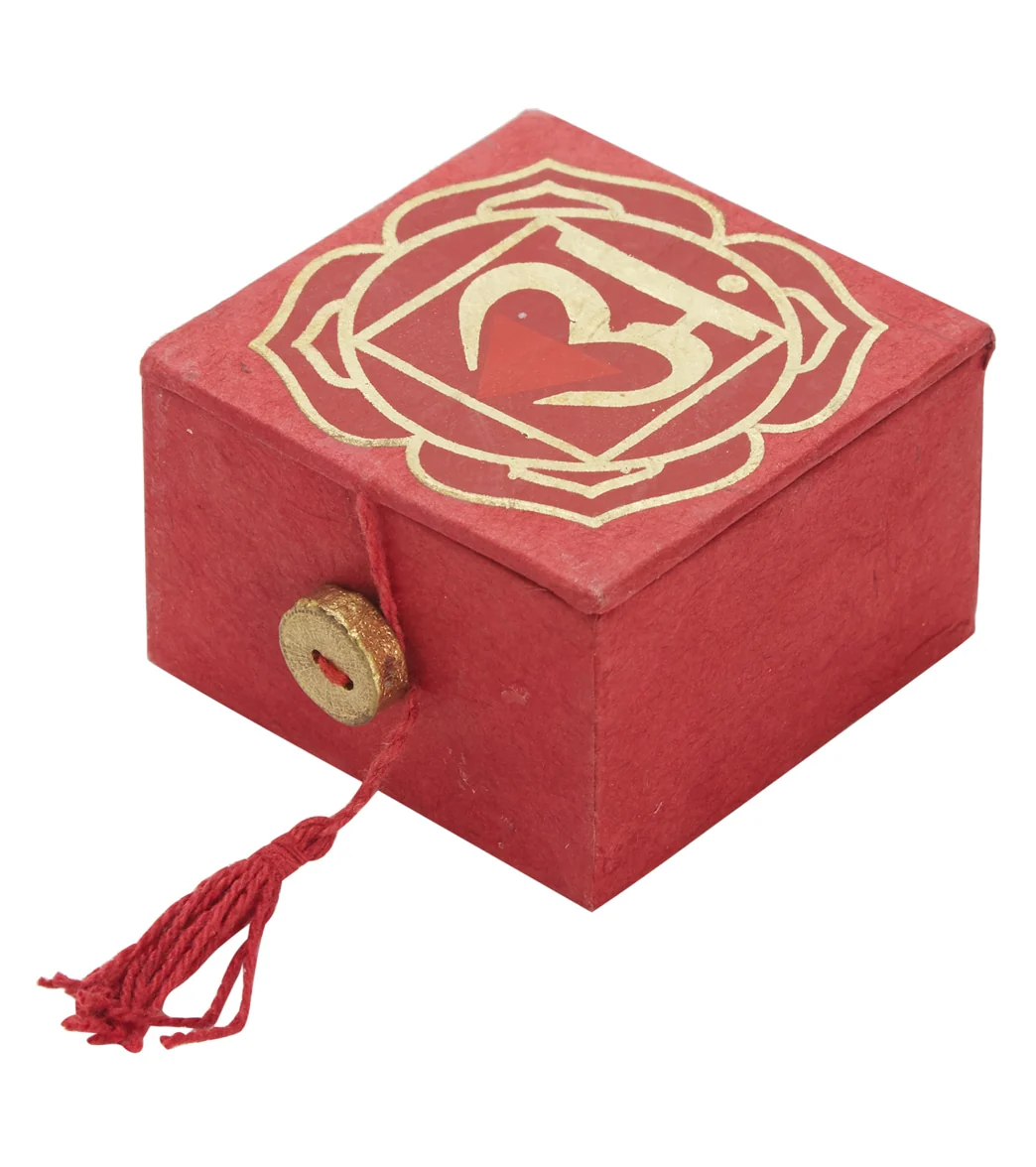 dZi Mini Meditation Bowl Box: 2" Root Chakra - Image 2