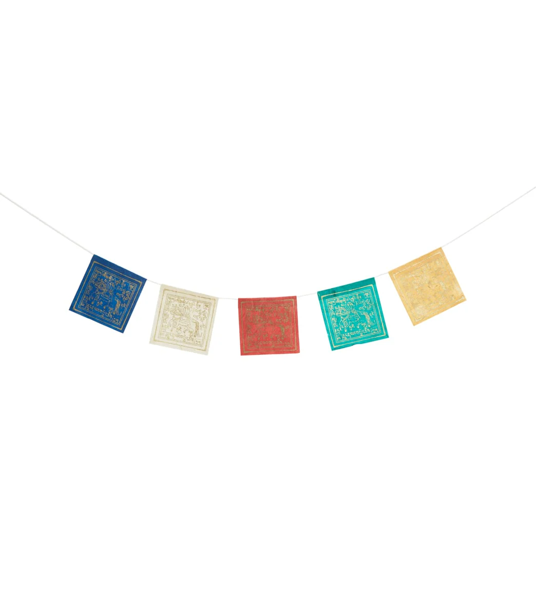 dZi Paper Prayer Flag: Short Windhorse, Pack Of 10 - Image 3