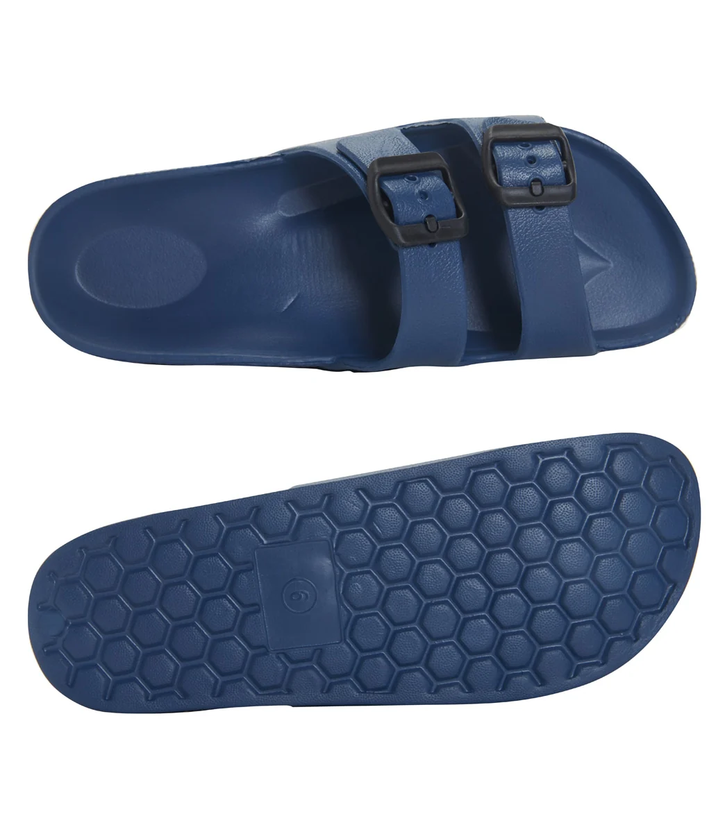 Easy USA Women's Two Buckle Slide Sandal - Image 15