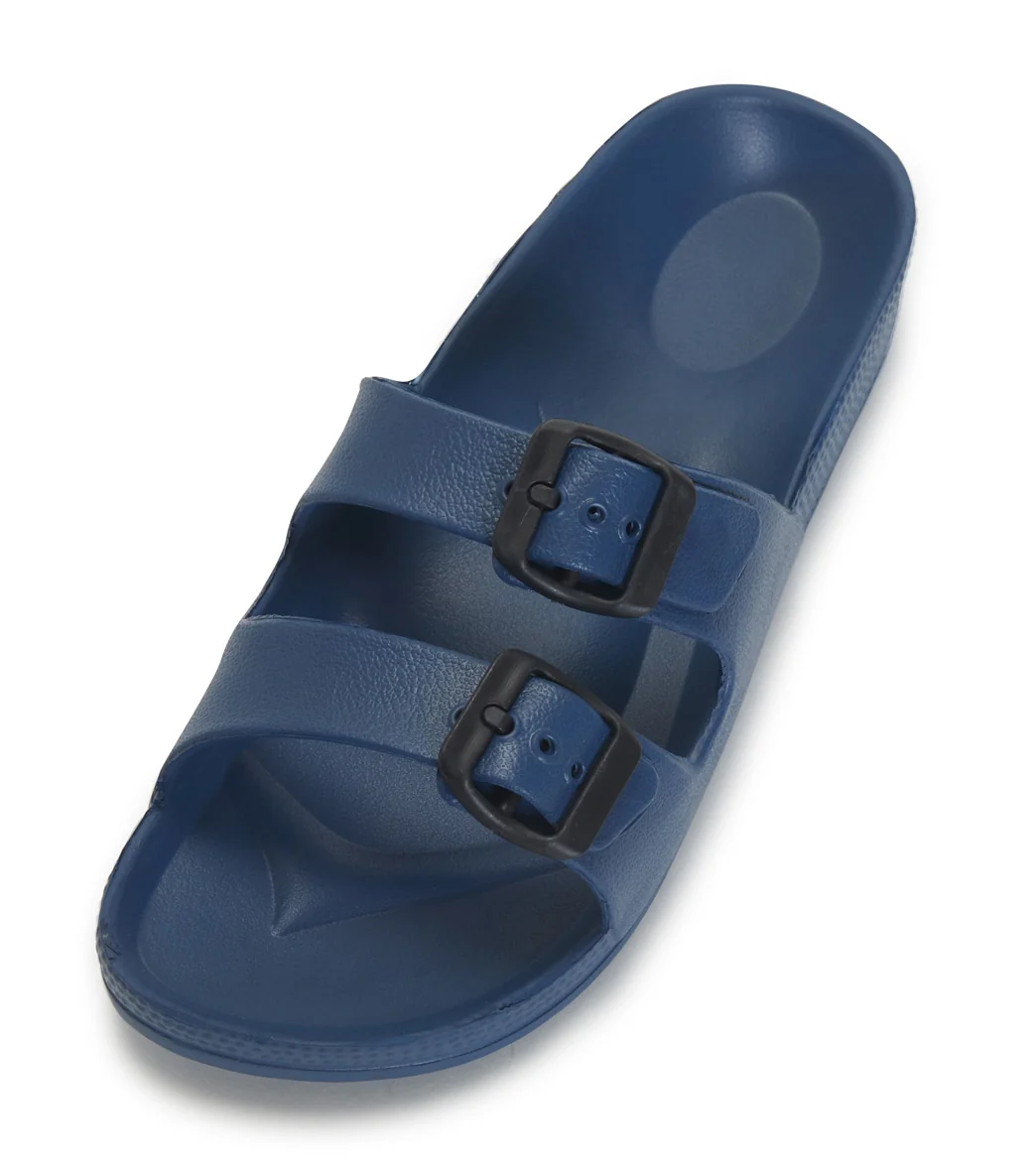 Easy USA Women's Two Buckle Slide Sandal - Image 17
