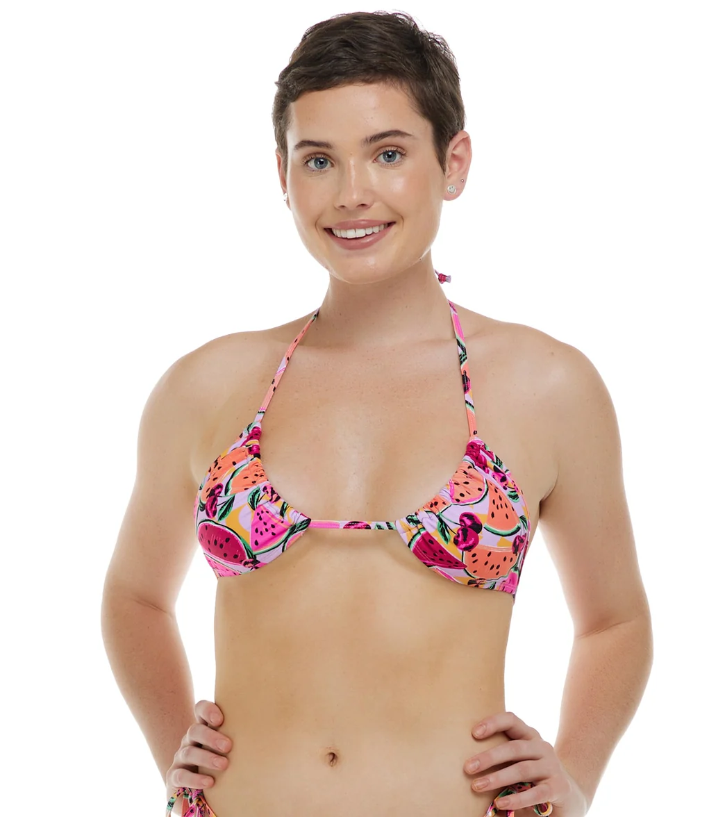 Eidon Women's Melon Pop Kali Slider Triangle Bikini Top - Image 6