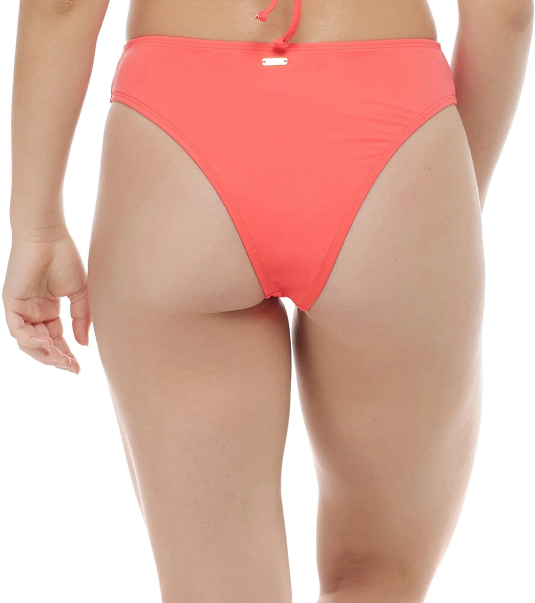 Eidon Women's Solid Abby Hi Rise Bikini Bottom - Image 3