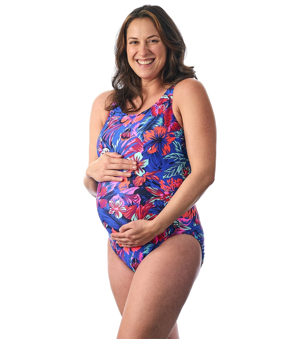 EQ Swimwear Women's Tahitian Floral Harmony Maternity One Piece Swimsuit - Image 4