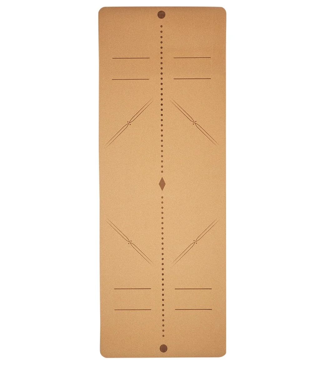 Everyday Yoga Alignment Cork Yoga Mat 72 x 26 Inch 5mm - Image 4