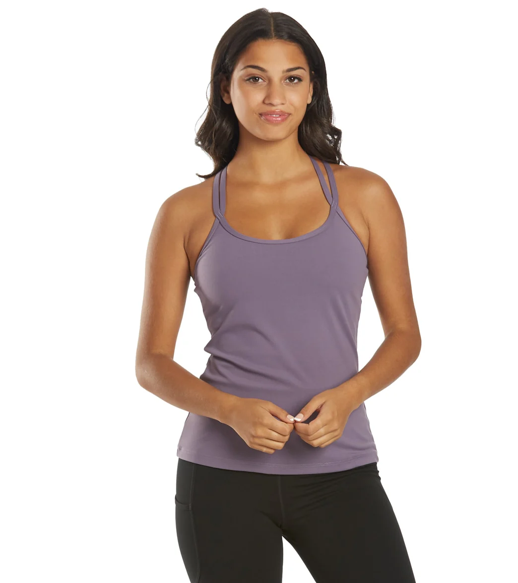 Everyday Yoga Bliss Solid Double Strap Support Tank - Image 2