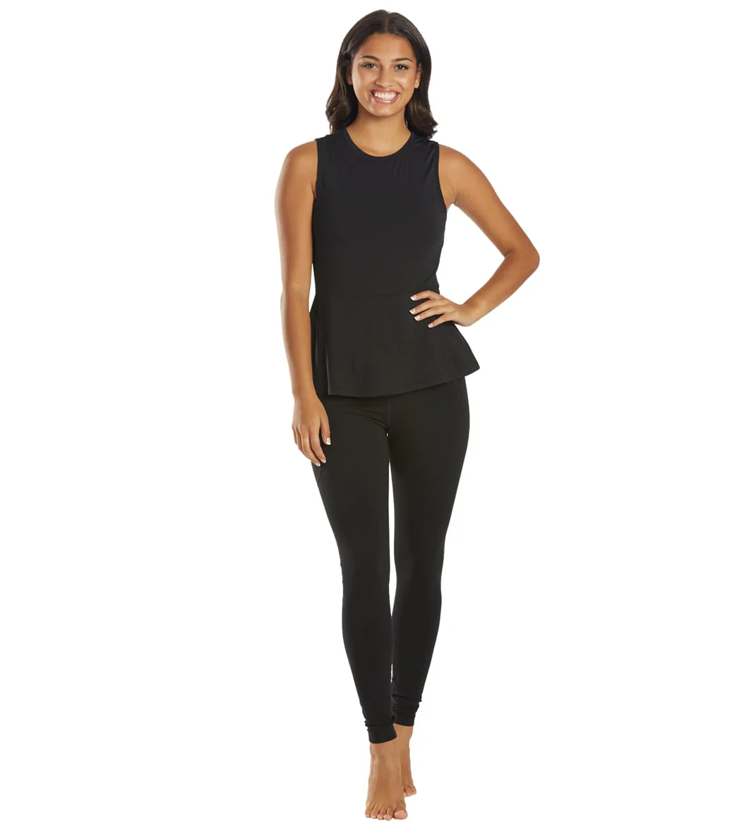 Everyday Yoga Blossom Solid Peplum Layering Muscle Tank - Image 21