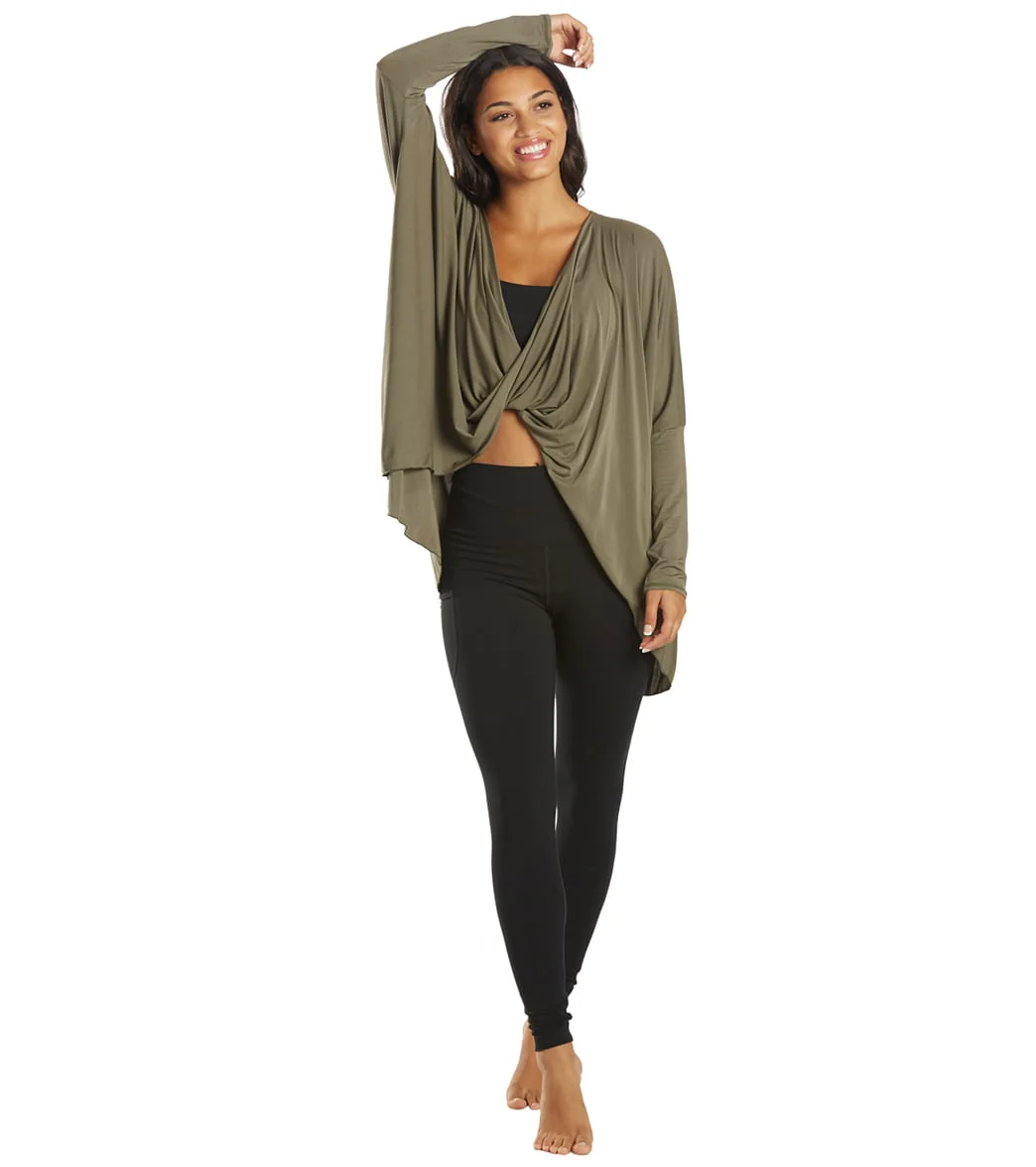 Everyday Yoga Bodhi Solid 2 in 1 Cardigan - Image 14