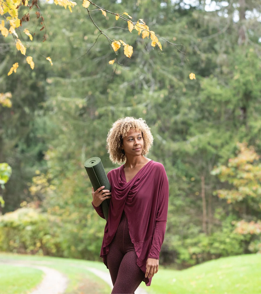 Everyday Yoga Bodhi Solid 2 in 1 Cardigan - Image 7