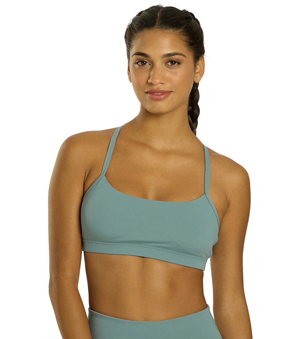Everyday Yoga Delight Solid Racer Back Sports Bra - Image 28