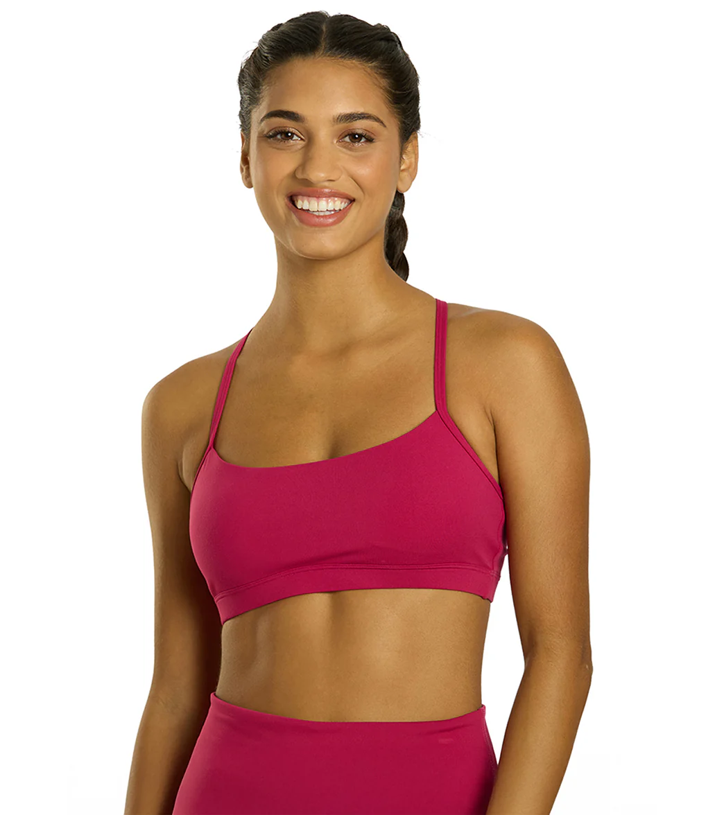 Everyday Yoga Delight Solid Racer Back Sports Bra - Image 8