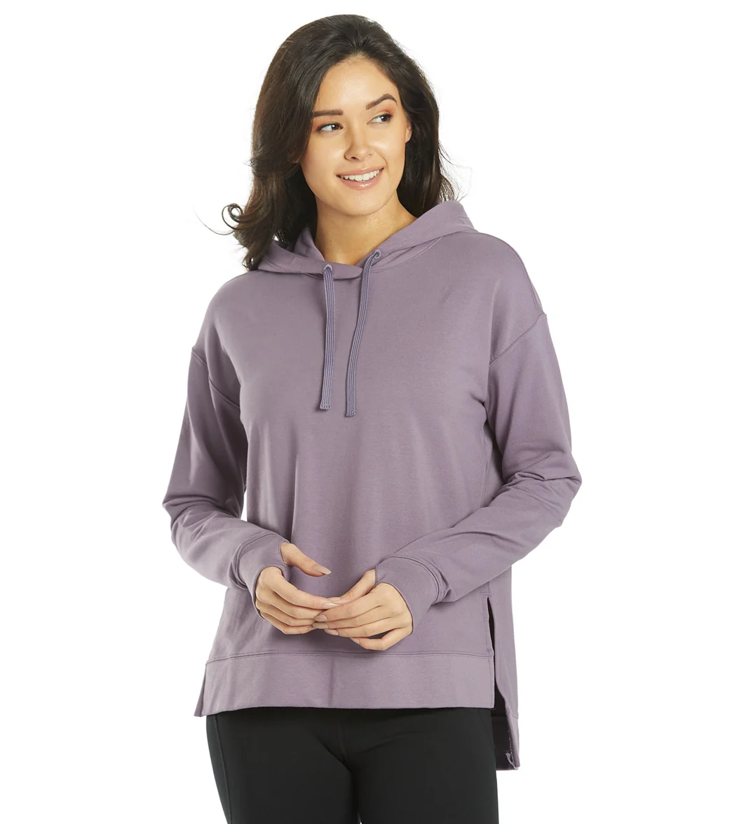 Everyday Yoga Diverse Solid Hi-Low Hooded Sweatshirt