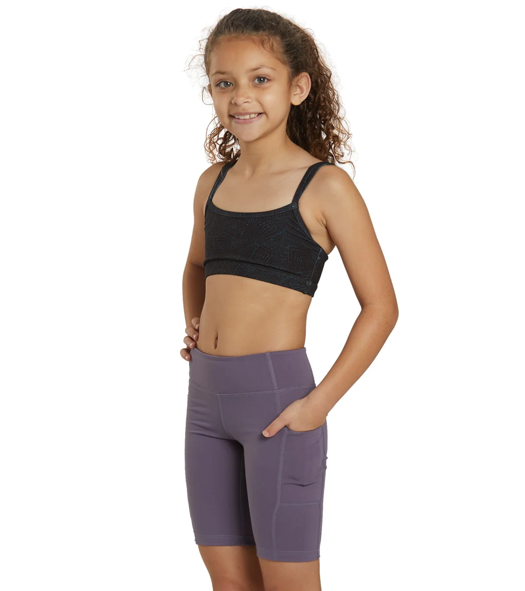 Everyday Yoga Girl Uphold Solid High Waisted Biker Shorts with Pocket - Image 12