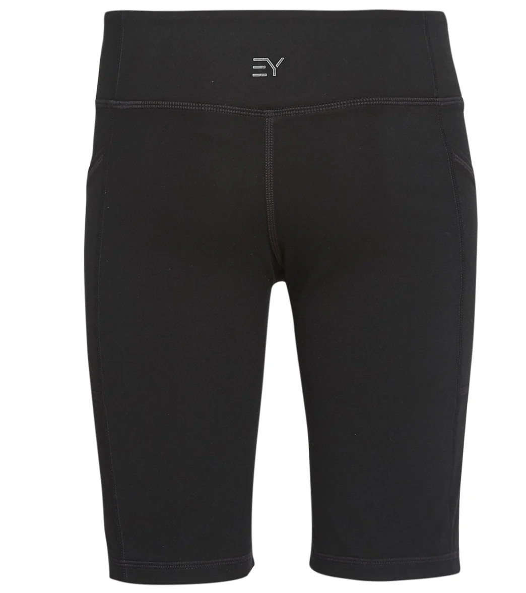 Everyday Yoga Girl Uphold Solid High Waisted Biker Shorts with Pocket - Image 6