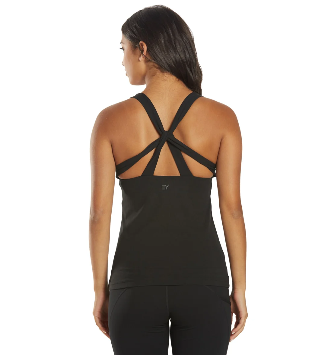Everyday Yoga Instinct Solid Twisted Back Support Tank - Image 10