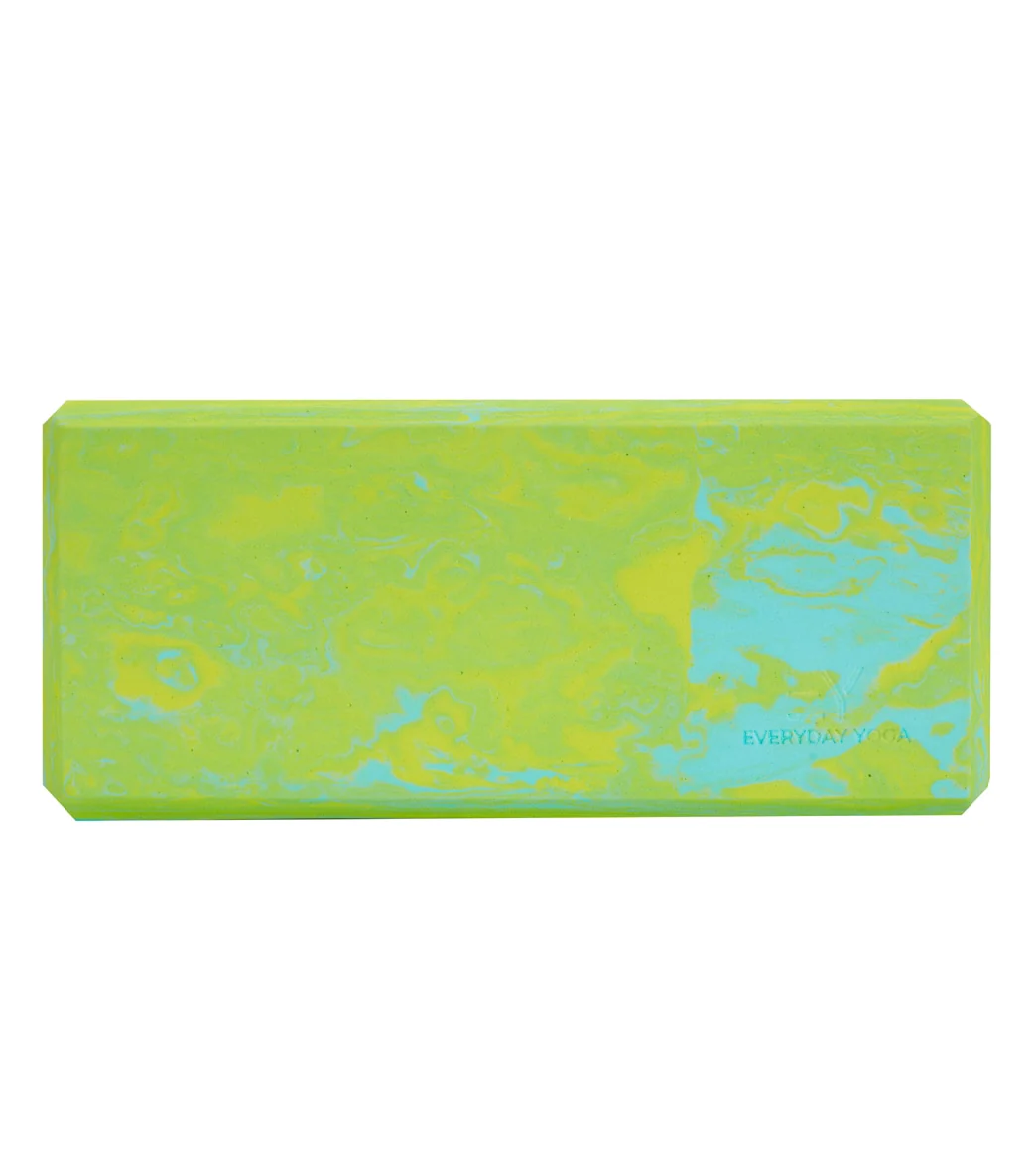 Everyday Yoga Kid’s 3 Inch Marbled Foam Yoga Block - Image 2