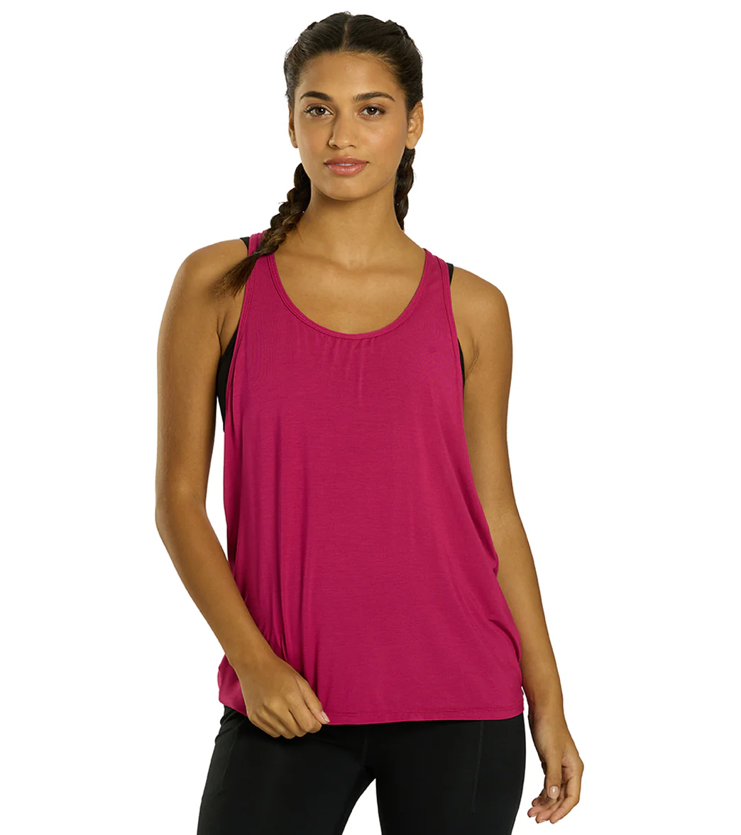 Everyday Yoga Motion Solid Racer Back Layering Tank - Image 3