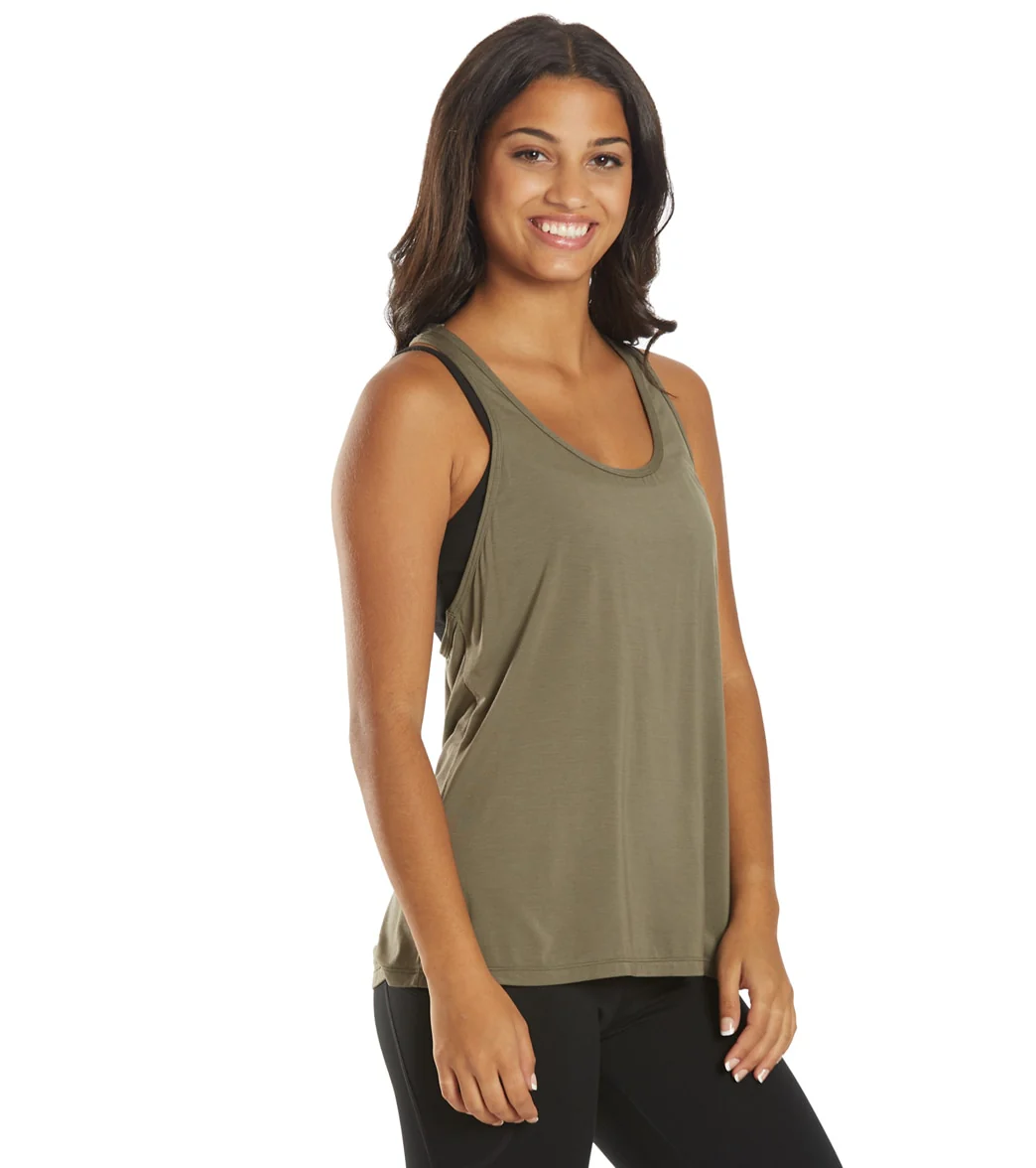 Everyday Yoga Motion Solid Racer Back Layering Tank - Image 36