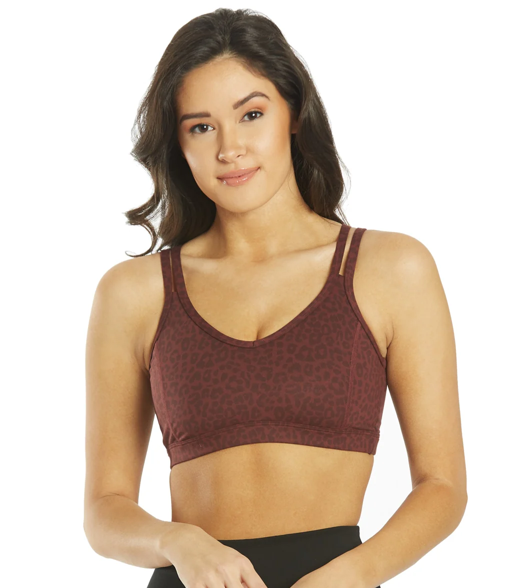 Everyday Yoga Radiant Cheetah Strappy Back Sports Bra - Image 2