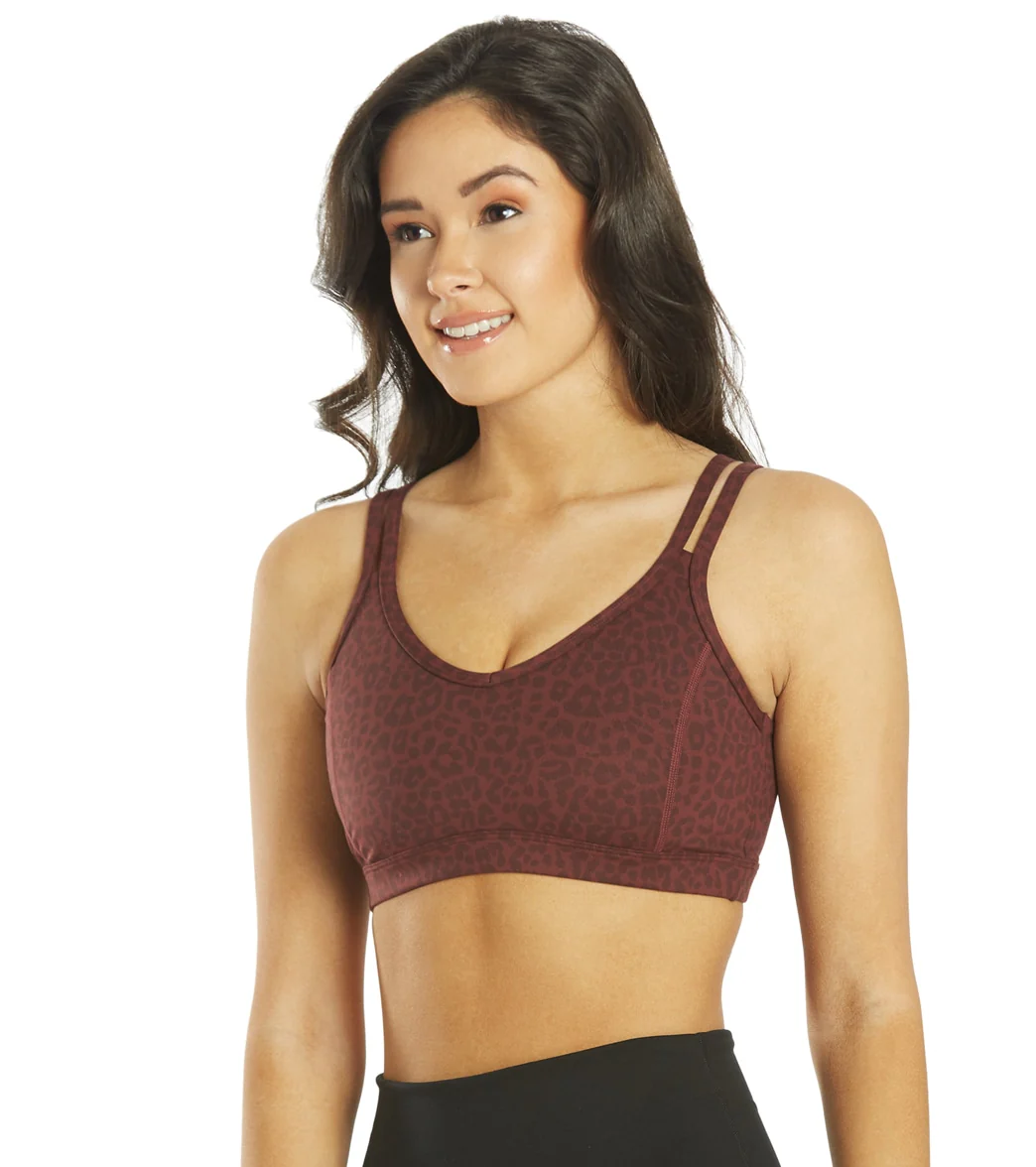 Everyday Yoga Radiant Cheetah Strappy Back Sports Bra - Image 7