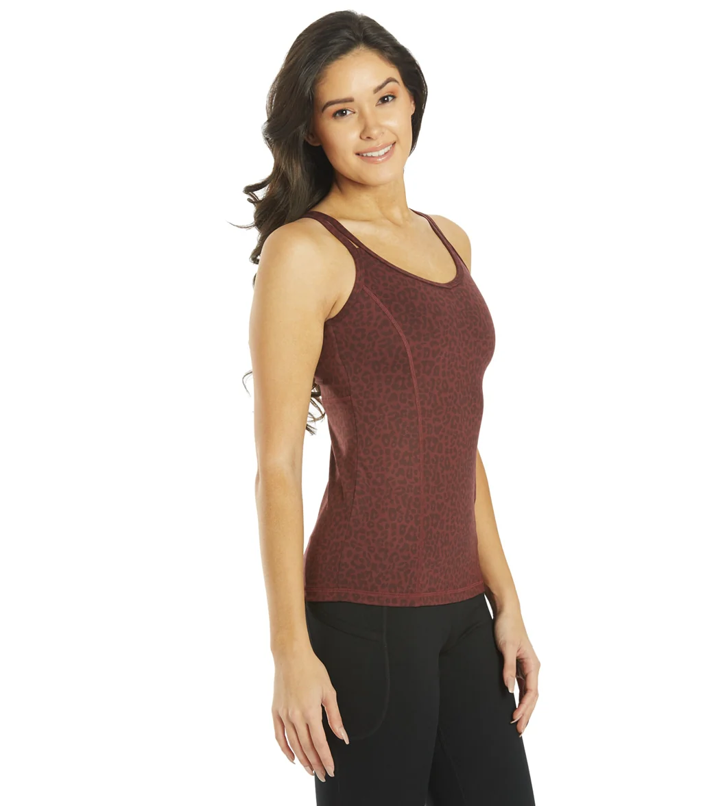 Everyday Yoga Radiant Cheetah Strappy Back Support Tank - Image 4