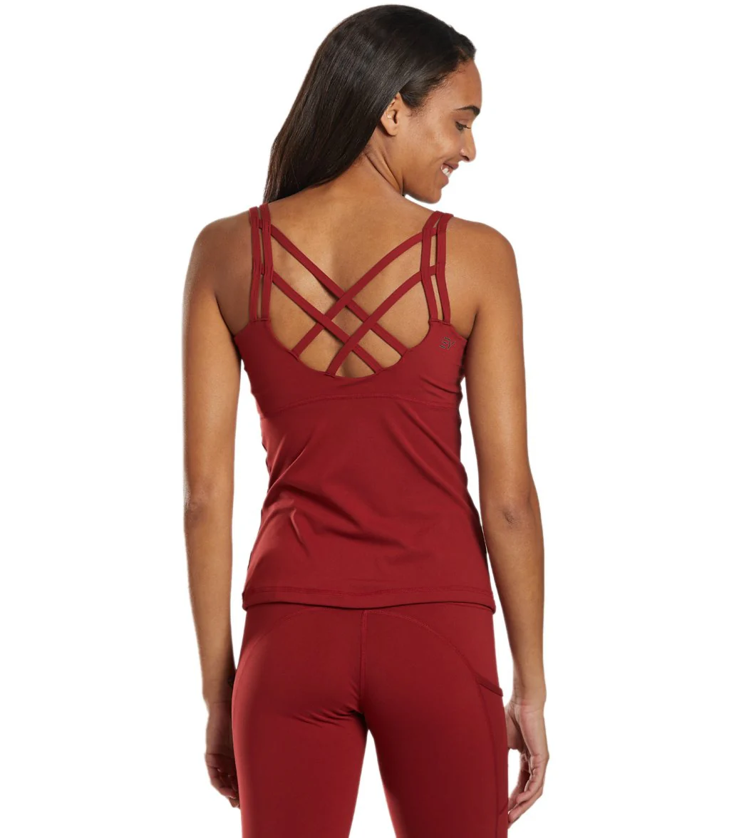 Everyday Yoga Strappy Back Support Tank - Image 68