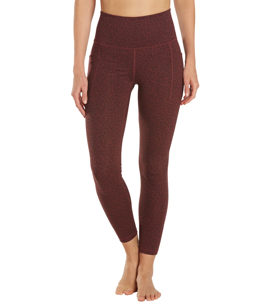Everyday Yoga Uphold Cheetah High Waisted 7/8 Leggings With Pockets 25" - Image 3