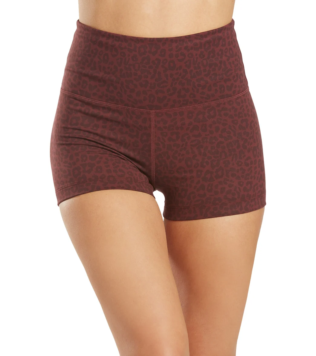 Everyday Yoga Uphold Cheetah High Waisted Hot Yoga shorts 1" - Image 8