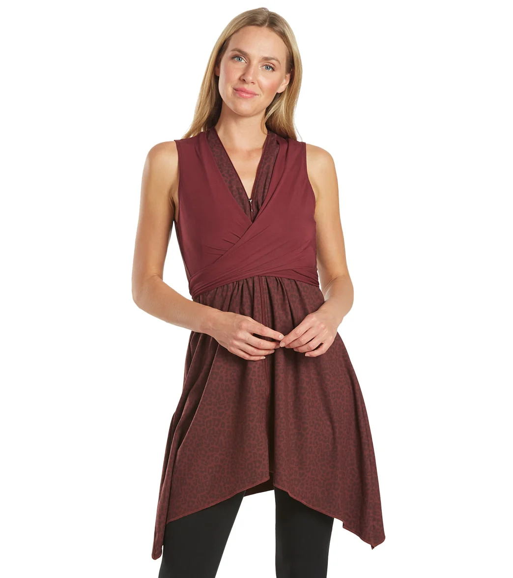 Everyday Yoga Wondrous Cheetah Wrap Dress - Image 3