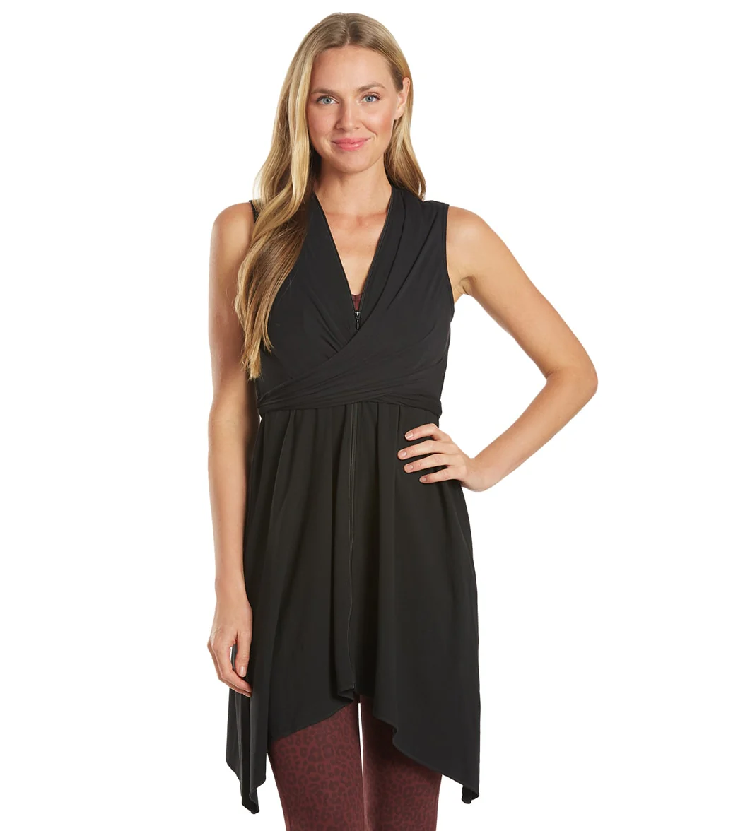 Everyday Yoga Wondrous Solid Wrap Dress - Image 3